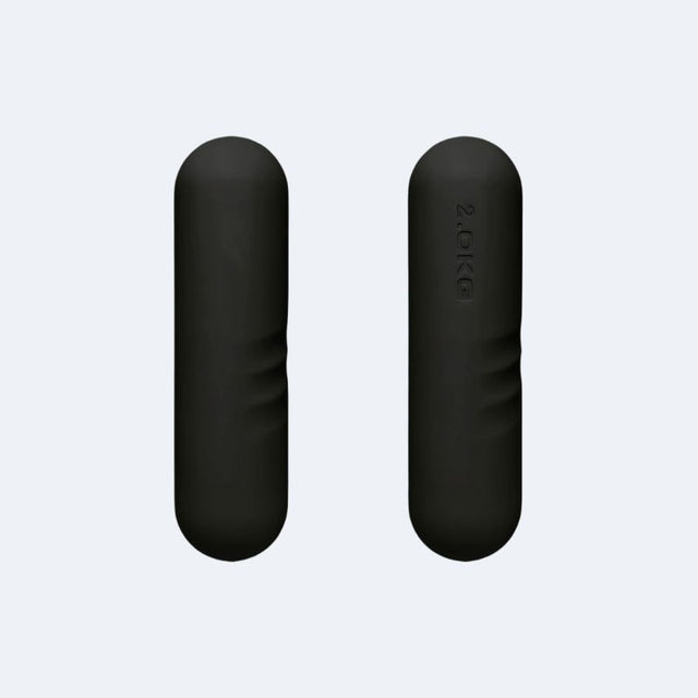 Haltères Pilates Noir en Silicone de 2kg