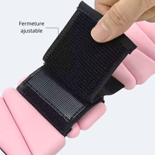 Poids Pilates 2kg Rose pour chevilles et poignets