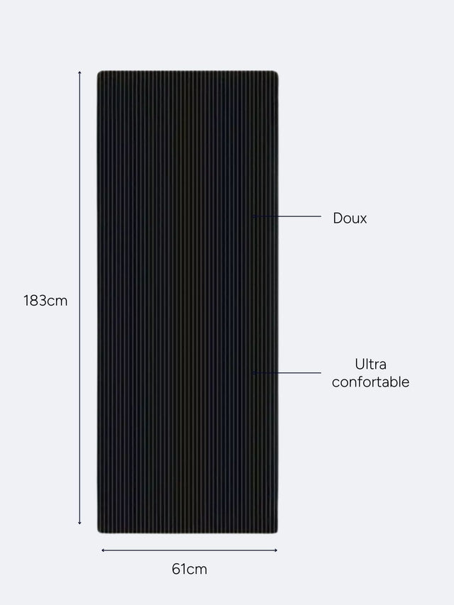 Tapis de Pilates Bordeaux confort | 183 x 61 cm