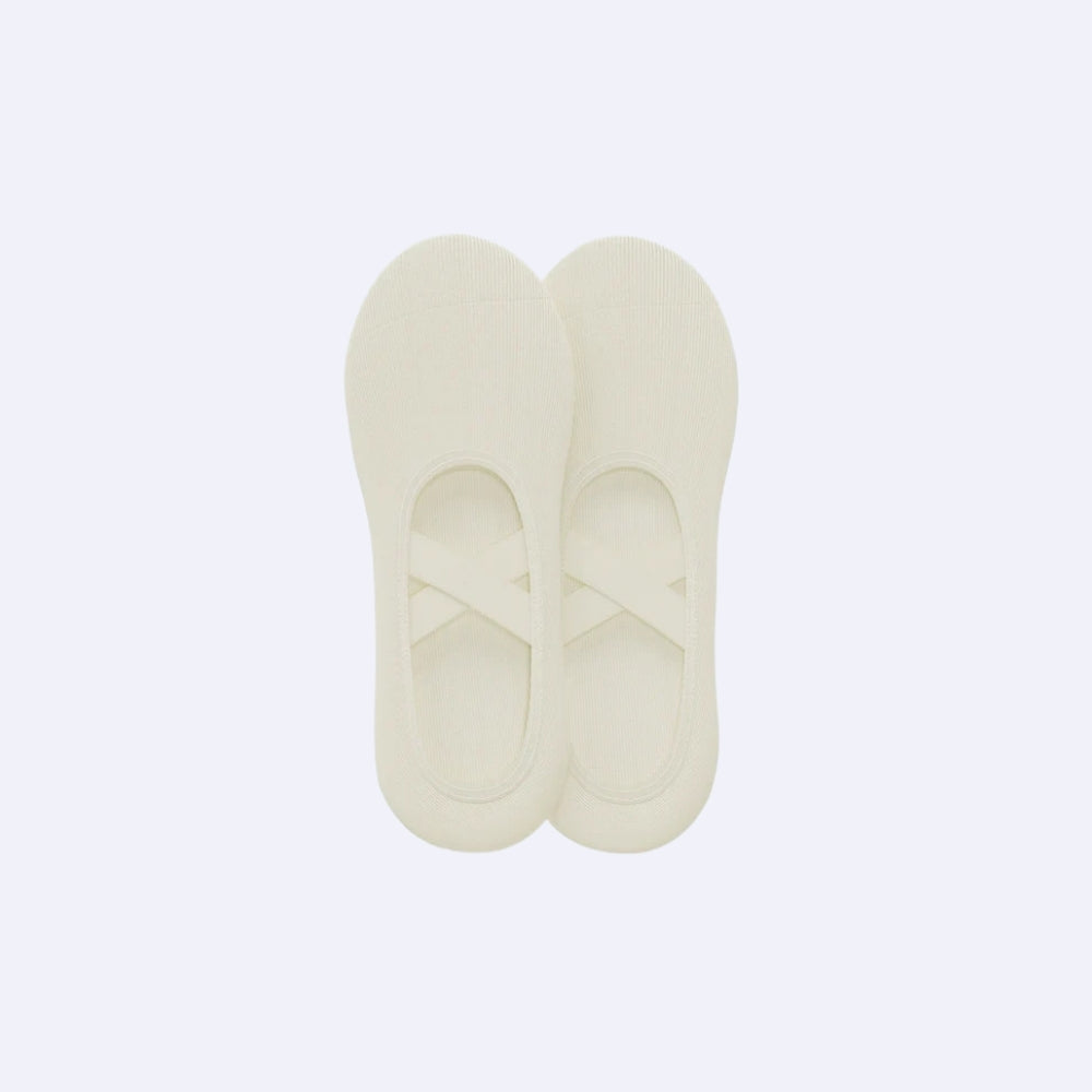 Beige Pilates-Socken