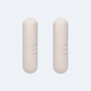 Pilateshanteln Beige aus Silikon 1kg