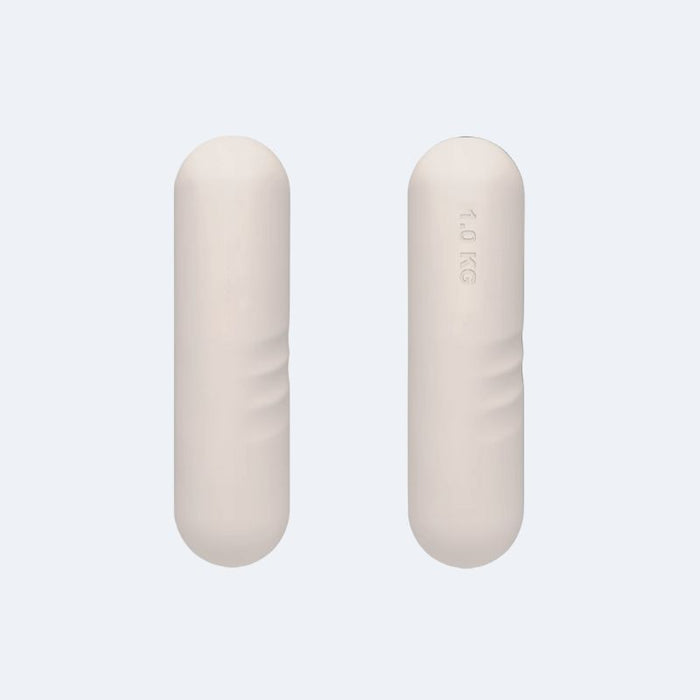 1 kg beige Pilates-Hanteln aus Silikon