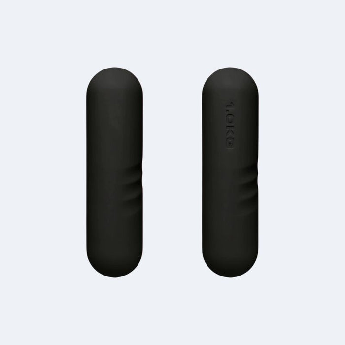 1 kg schwarze Pilates-Hanteln aus Silikon