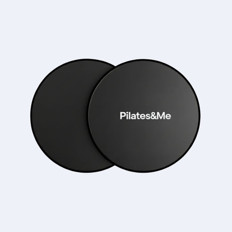 Schwarze Pilates-Gleiter