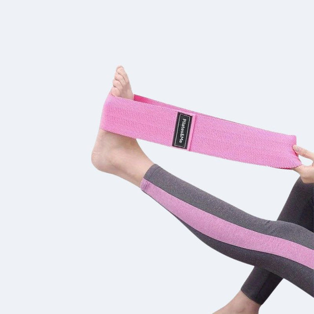 Pilates-Übungsbänder in Rosa - Leicht, Mittel, Stark