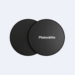 Disques Pilates sliders noirs