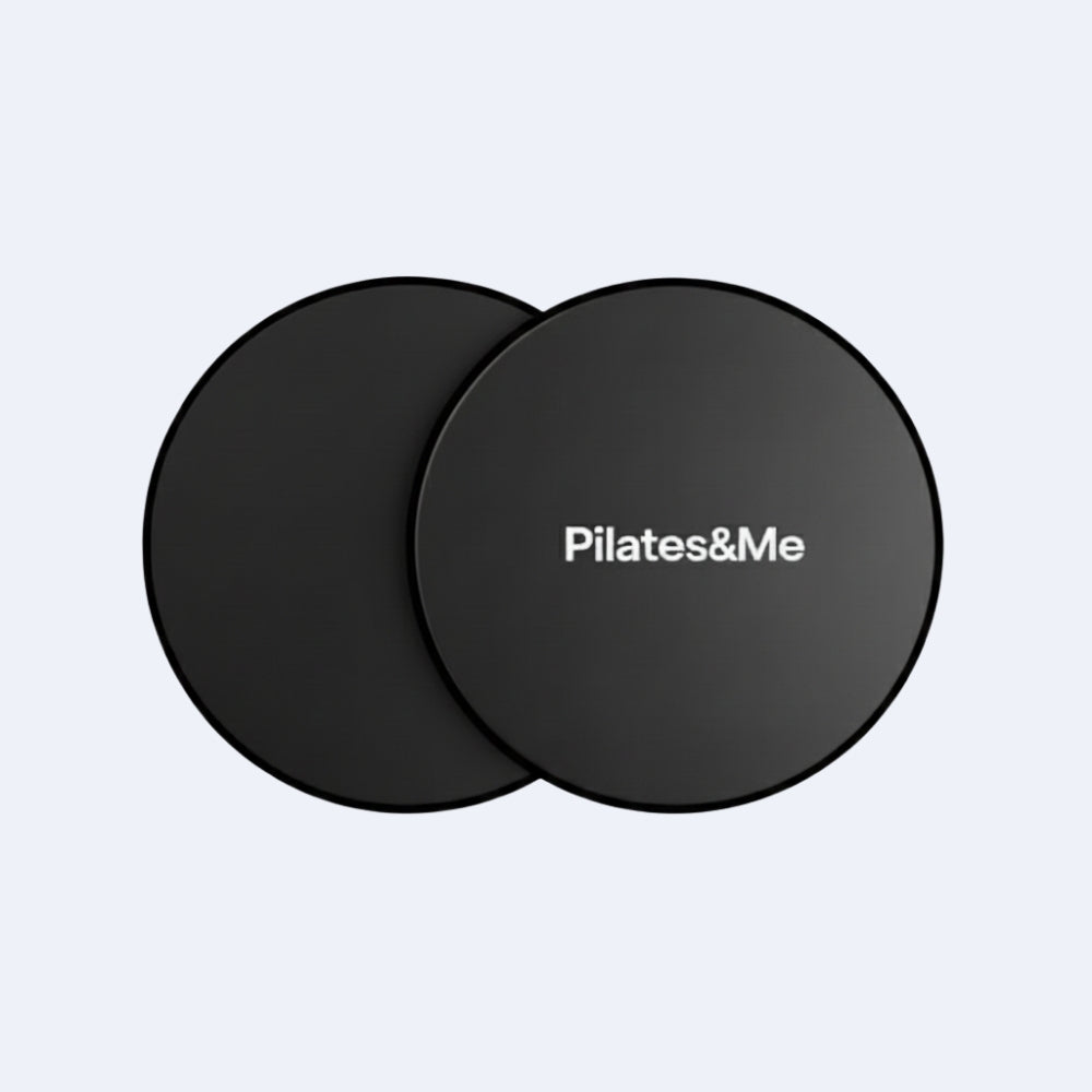 Schwarze Pilates-Gleiter