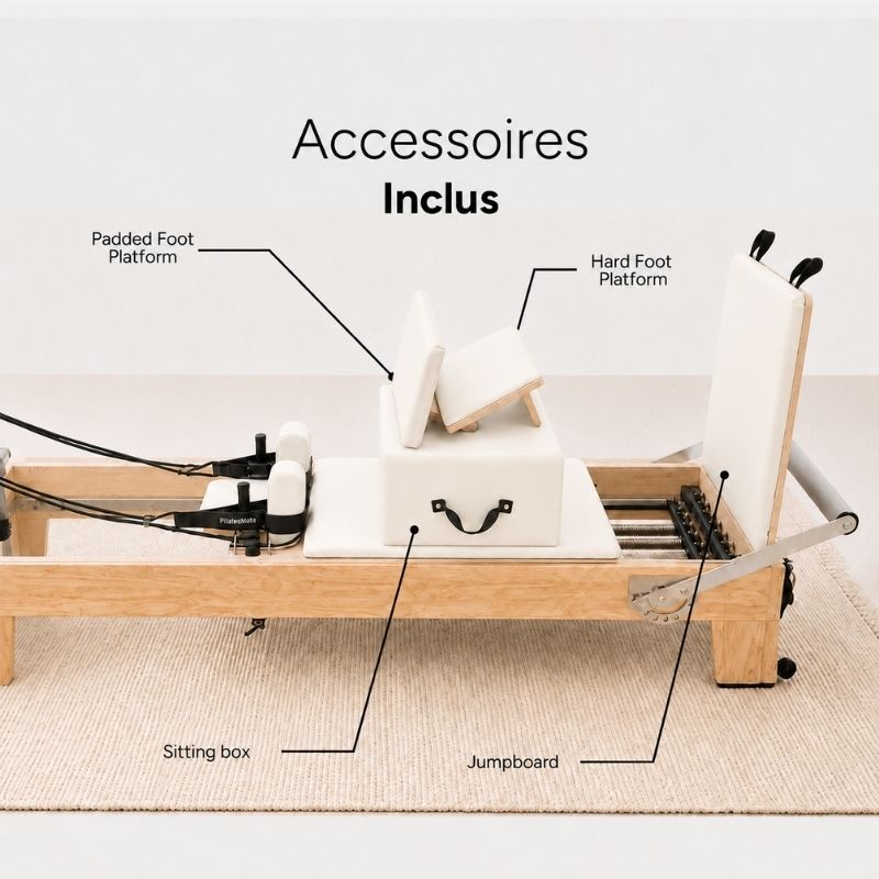 Reformer Pilates CLASSIC™ Blanc