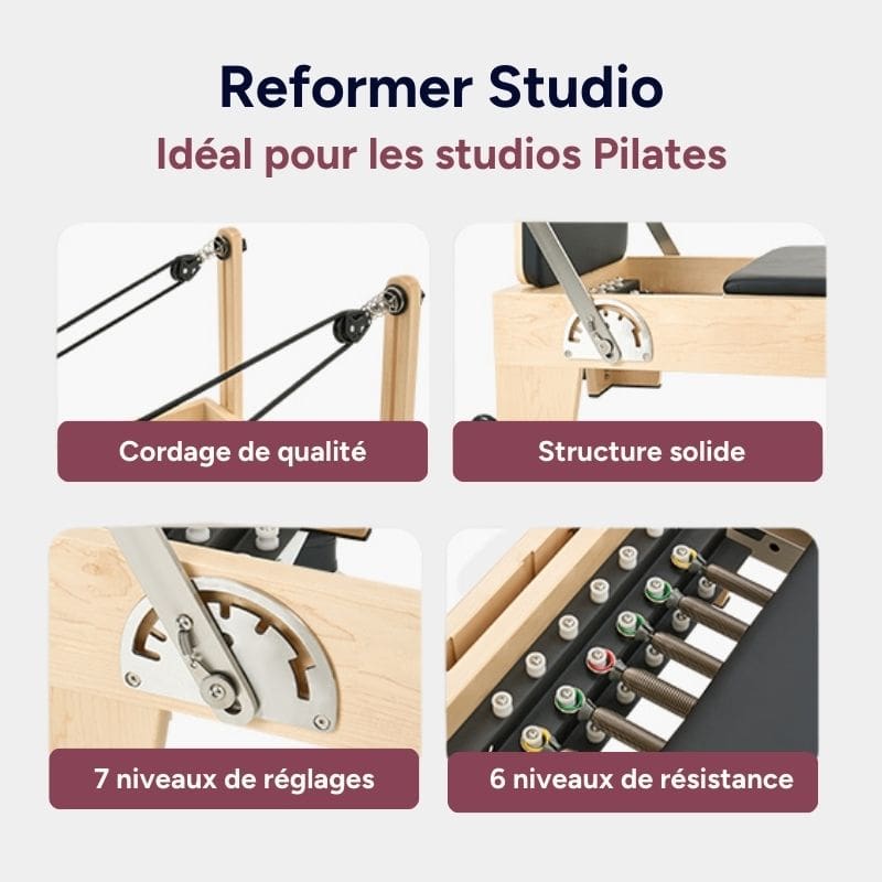 Reformer Pilates Pliable pour Studio Pilates