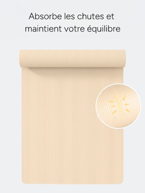 Tapis de Pilates Beige clair | 183 x 61 cm