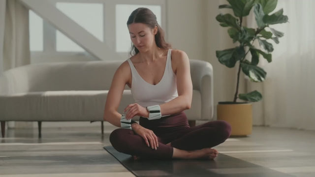 Pilatesgewichte 1kg Pink für Knöchel und Handgelenke